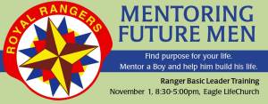 Ranger Basics Leader Training @ Fireside Room | Eagle LifeChurch | Eagle | Idaho | United States