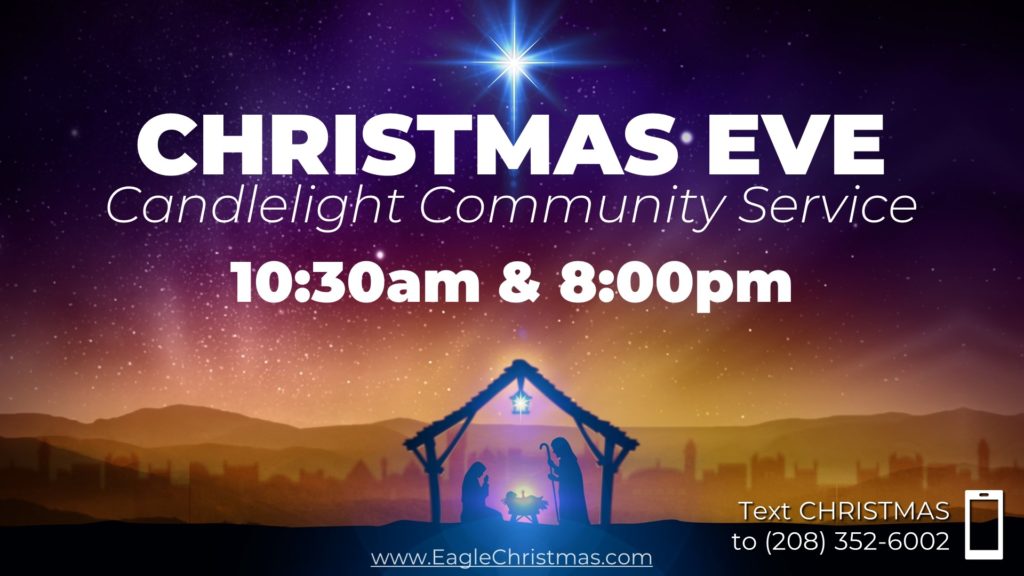 Christmas Eve Candlelight Community Service, 10:30 a.m. & 8:00 p.m., December 24.